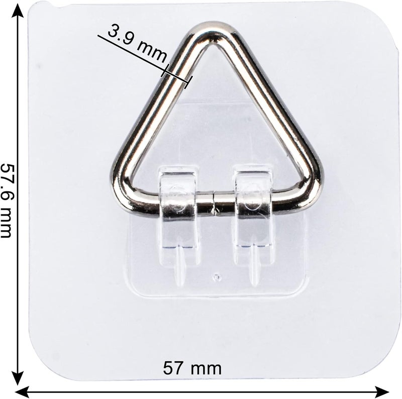 AccEncyc Wall Hangers 20 Pack - Vertical Plate Holders, Adhesive Picture Hanger for Wall Decoration - Image 2